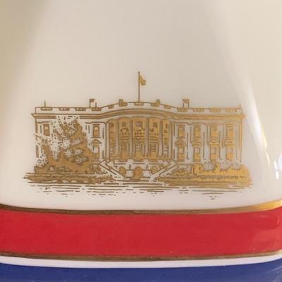 1987 Lenox Rex Scouten Reagan Christmas Candle Bases In Original Box