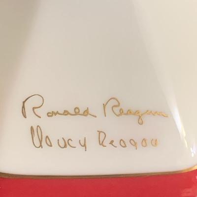 1987 Lenox Rex Scouten Reagan Christmas Candle Bases In Original Box