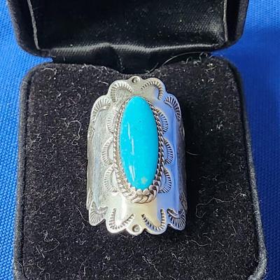 Linda Johnson Turquoise Ring