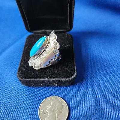 Linda Johnson Turquoise Ring