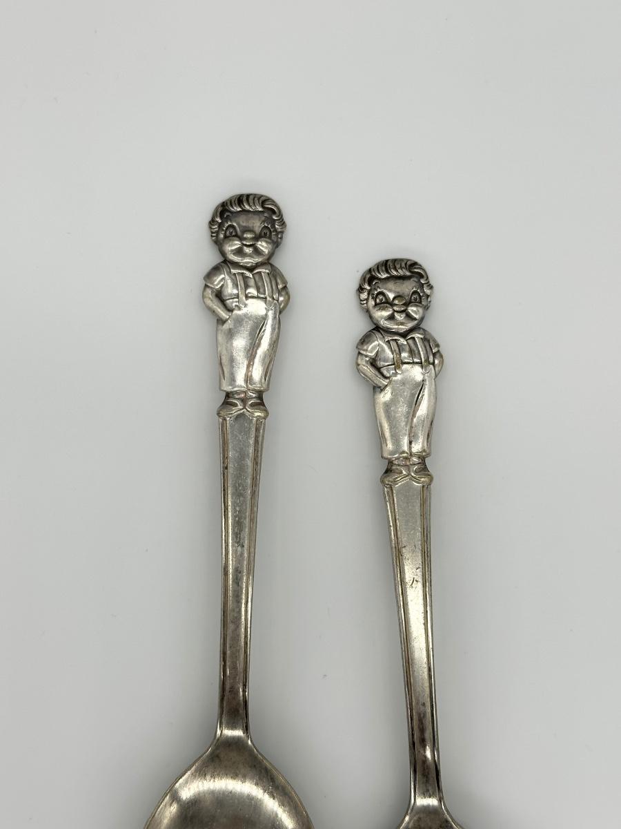 Pair (2) Vtg Campbell Soup Spoons