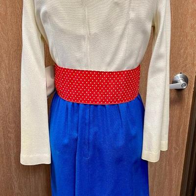 Vintage dressy Jody of California red white & blue