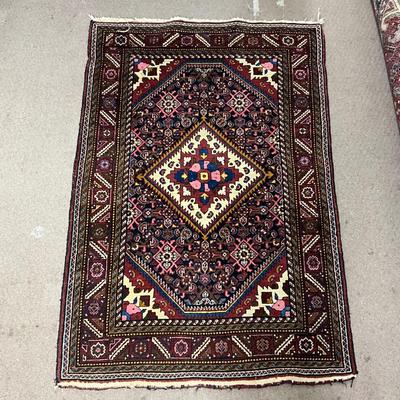 1900 Antique Hand Knotted Persian Wool Rug