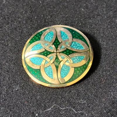 Celtic Sea Gems Brooch