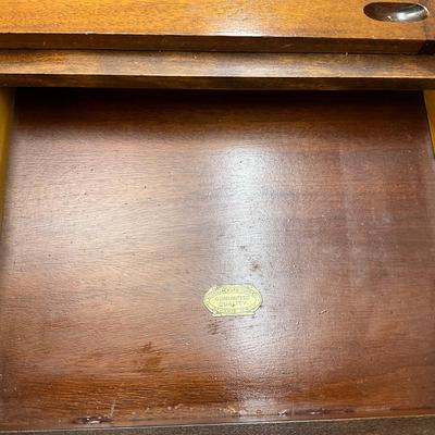 1908 Antique Mahogany Piano Desk Wilhelm Furniture Co.