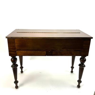 1908 Antique Mahogany Piano Desk Wilhelm Furniture Co.