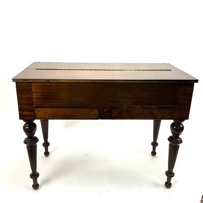 1908 Antique Mahogany Piano Desk Wilhelm Furniture Co.