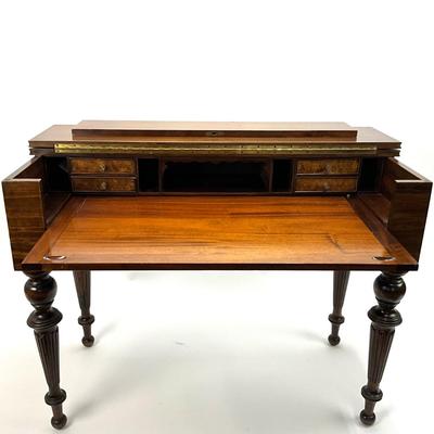 1908 Antique Mahogany Piano Desk Wilhelm Furniture Co.