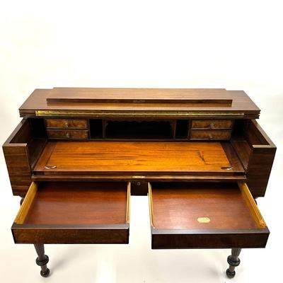 1908 Antique Mahogany Piano Desk Wilhelm Furniture Co.