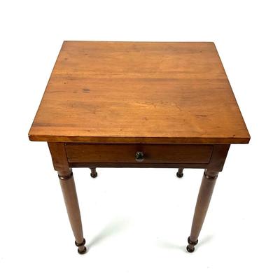 1909 Cherry Table Single Drawer Stand