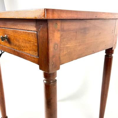 1909 Cherry Table Single Drawer Stand