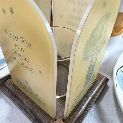 Stanley Thermos, vintage jars and plates