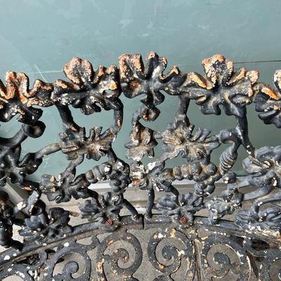 Rustic 32" Cast iron garden bench