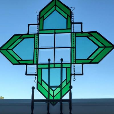 Green Stained glass Suncatcher