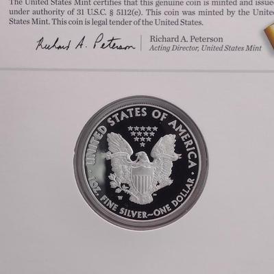 2013 U.S. Mint Silver Eagle Proof Coin in Gift Packet (#73)