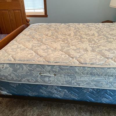 Full mattress, box spring and frame