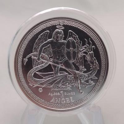 2014 Isle of Man Silver Angel One-Ounce Coin (#82)