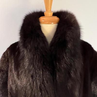 Gorgeous Vintage Natural Ranch Mink Fur Coat Reversible