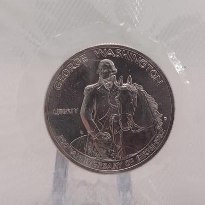 1982 George Washington 250th Anniversary of Birth Silver Half-Dollar in Package (#90)