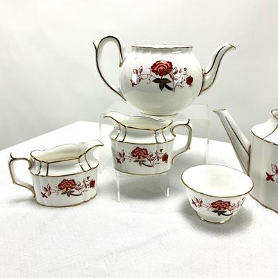 1929 Royal Crown Derby "Bali" Fine Bone Tea Service