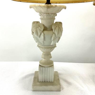 1931 Vintage Pair of Italian Alabaster Lamps