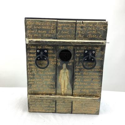 1938 "Private World" Mixed Media Art Gloria Santoya
