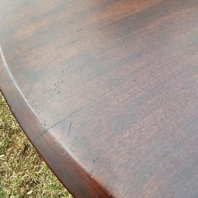 Oval Wood Table w/ Tri-Leg Pedestal (G-JS)