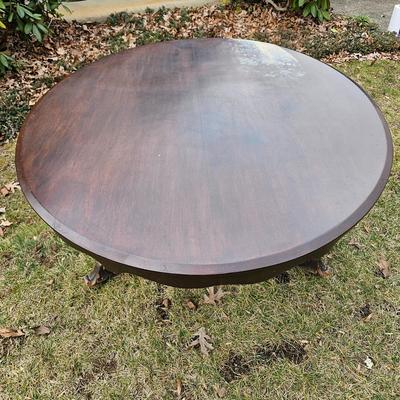 Oval Wood Table w/ Tri-Leg Pedestal (G-JS)