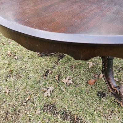 Oval Wood Table w/ Tri-Leg Pedestal (G-JS)