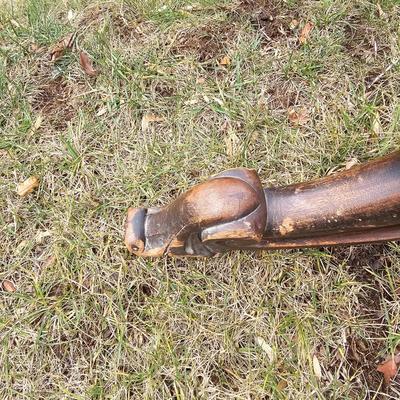 Oval Wood Table w/ Tri-Leg Pedestal (G-JS)