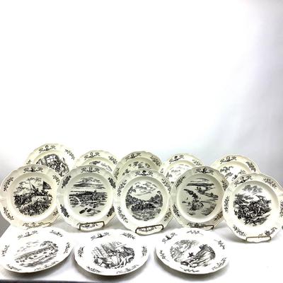 1940 Wedgewood 200th Anniversary State Plate Lot of 13