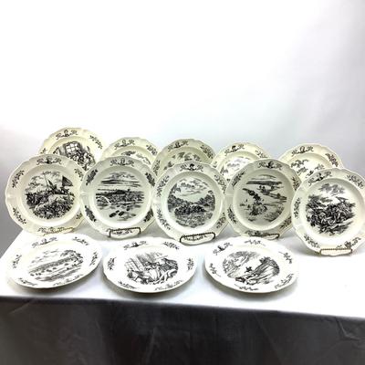 1940 Wedgewood 200th Anniversary State Plate Lot of 13