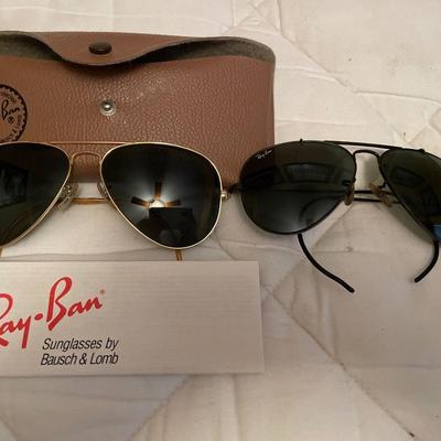 2 pairs Ray Ban sunglasses & 1 Bolle