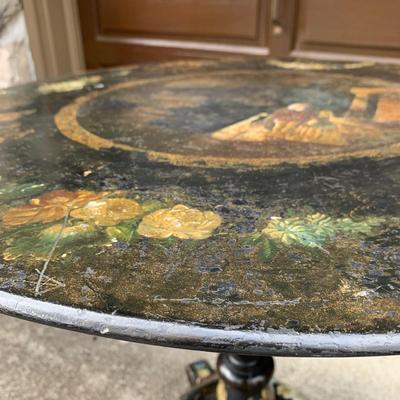 Hand-Painted Pedestal Table (G-HS)