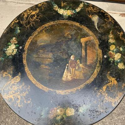 Hand-Painted Pedestal Table (G-HS)