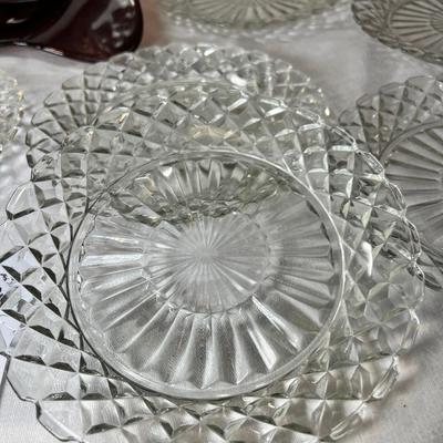 fine unique 1930s American glass plates