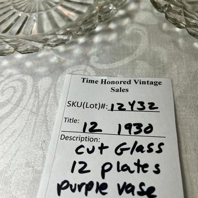 fine unique 1930s American glass plates