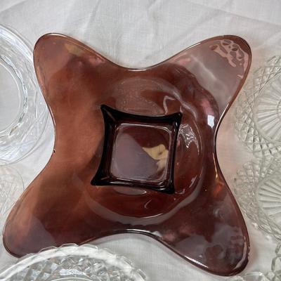 fine unique 1930s American glass plates