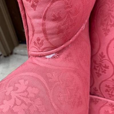 Queen Anne Style Wingback Armchair with Down Cushion (G-HS)