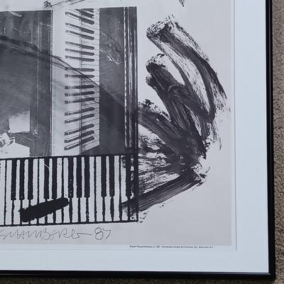 LOT 4MB: Robert Rauschenberg, Signed Official Poster of 8th Van Cliburn International Piano Competition 1989
