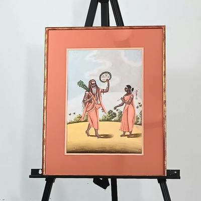 LOT 36MB: Hindu Ascetics Painting