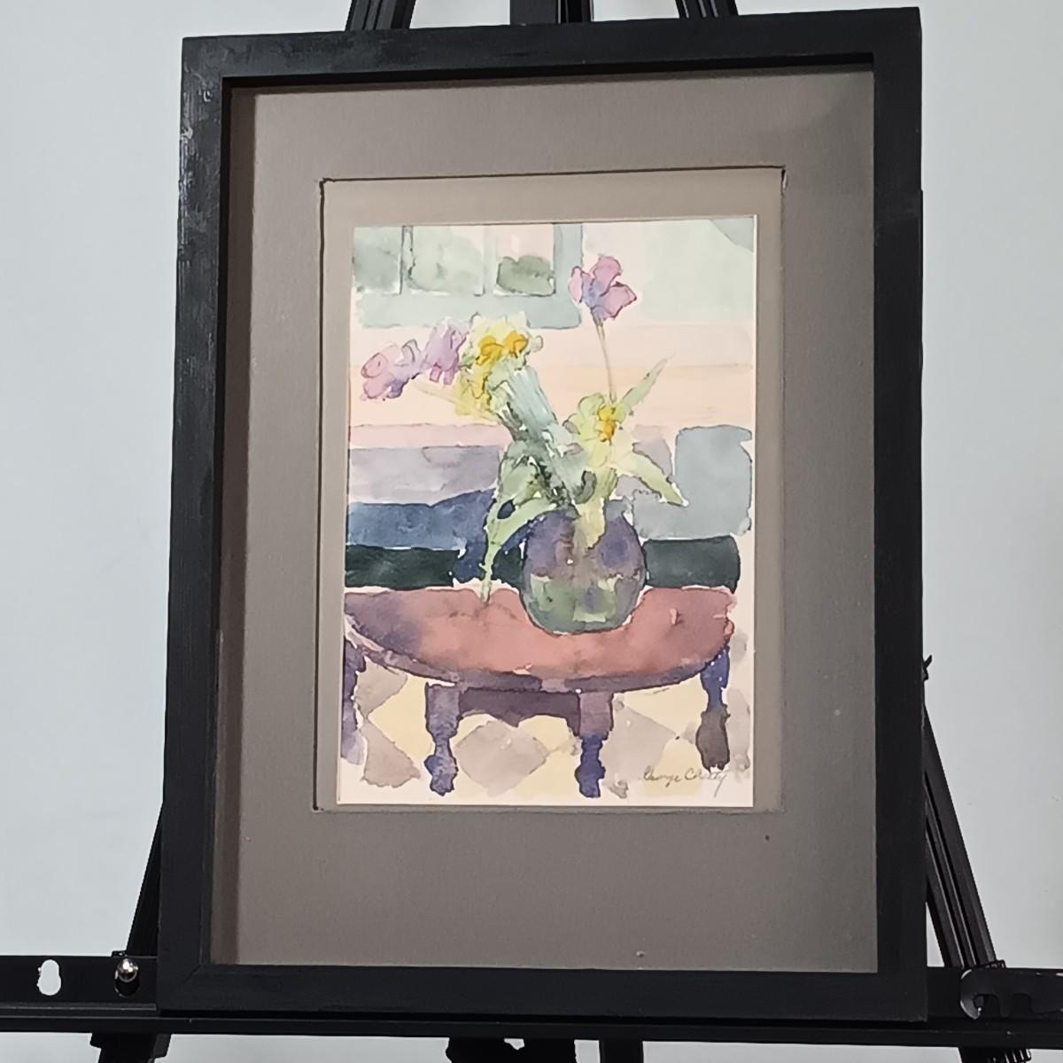 lot-40mb-george-cheety-signed-watercolor-painting-estatesales