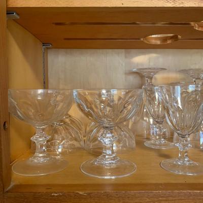 LOT 55K: Cristal D'Arques Rambouillet Collection & Crystal Ice Bucket