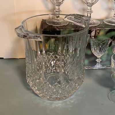 LOT 55K: Cristal D'Arques Rambouillet Collection & Crystal Ice Bucket