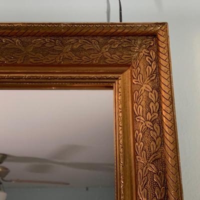 LOT 65M: Large Gold Framed Wooden Mirror