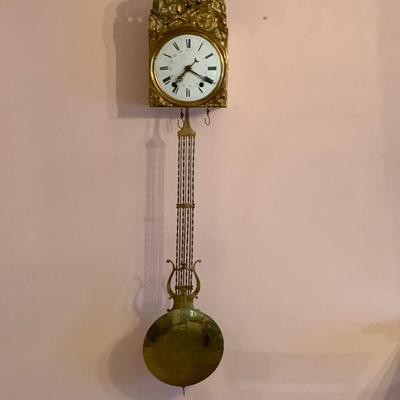LOT 71D: Vintage/Antique Comtoise French Antique Wall Clock