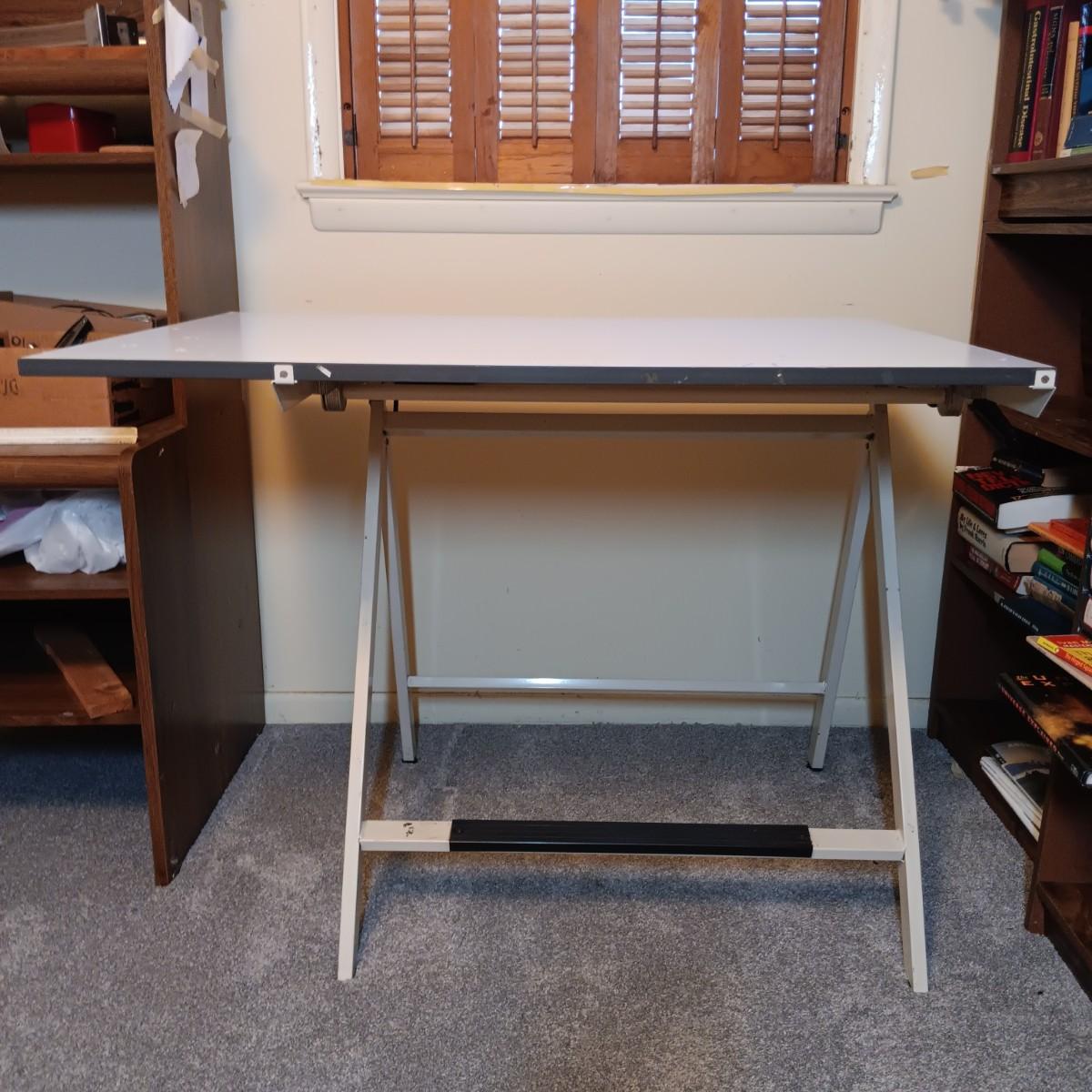 LOT 163OF Vintage Neolt Italian Drafting Table w/ Art Books & Mannequins