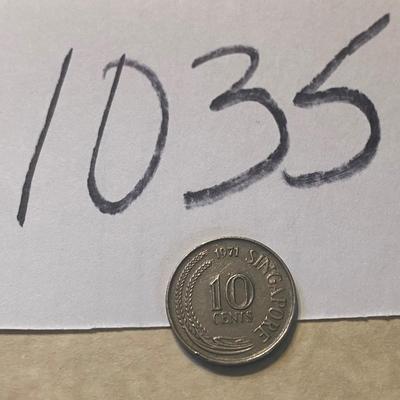 10 cent 1971 Singapore Coin