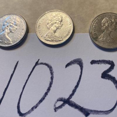 Bahamian 25 Cent pieces