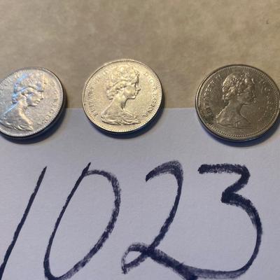 Bahamian 25 Cent pieces